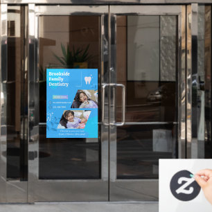 Customize Dental Dentist Clinic Picture Advert Window Cling