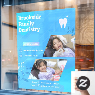 Customize Dental Dentist Clinic Picture Advert Window Cling