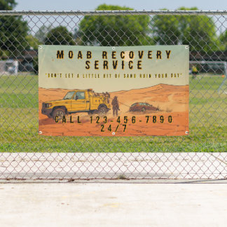 Customize Desert Vehicle Recovery Tow Truck Servic Banner