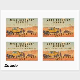 Customize Desert Vehicle Recovery Tow Truck Servic Sticker