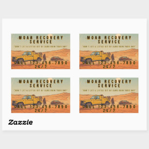 Customize Desert Vehicle Recovery Tow Truck Servic Sticker