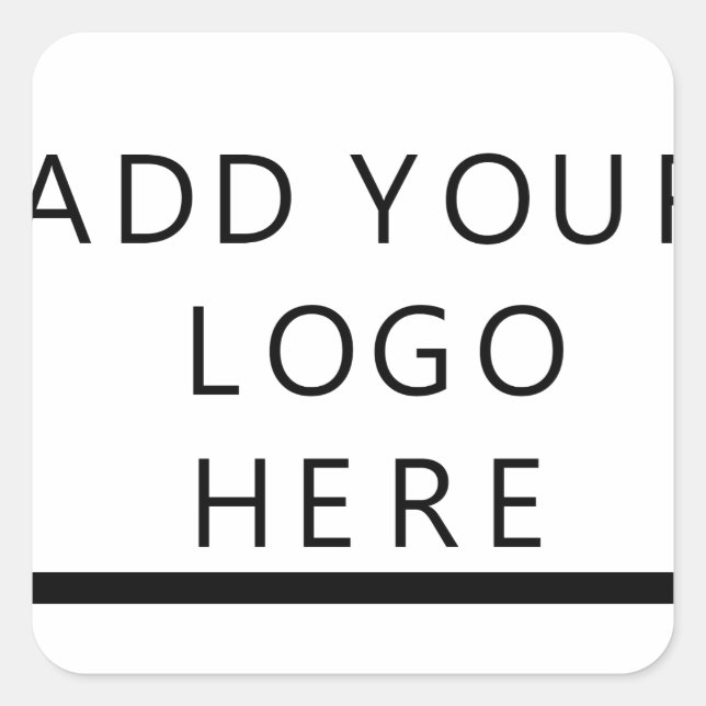 Customize  - Design - Add your logo Square Sticker (Front)