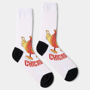 Customize Design Chicago Style Hot Dog Lover Socks