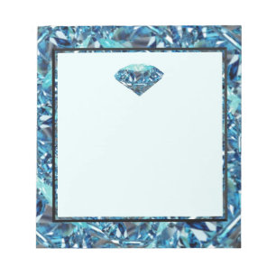 Customize Diamond anniversary themed gifts, party Notepad