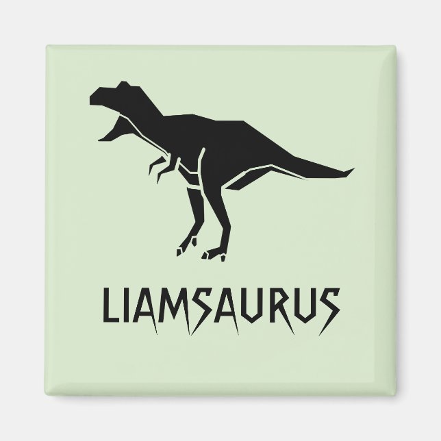 Customize Dinosaur Name Personalize Magnet (Front)