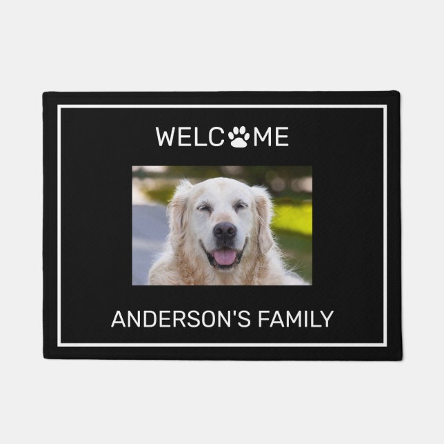 Customize Dog Photo Doormat (Front)