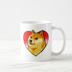 Customize Doge Meme Love Heart Coffee Mug