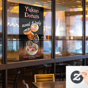 Customize Doughnut Shop Business Promotion Window Cling