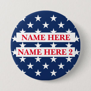 Customize Election Name  3 Inch Round Button