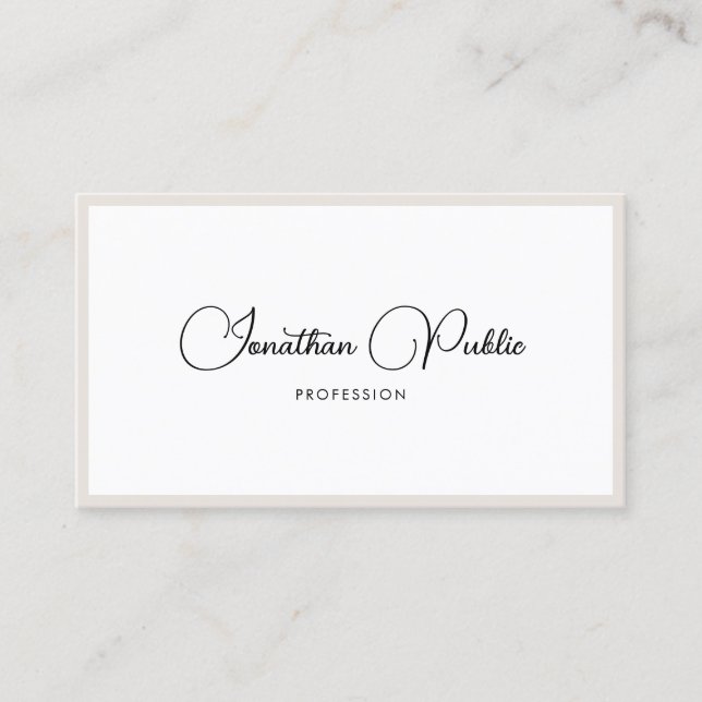 Customize Elegant Typography Minimalist Modern Business Card (Front)