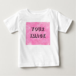 Customize Elegant White Colour Trendy Template Bab Baby T-Shirt