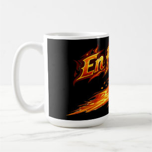 Customize "En fuego" Tennis Ball on fire. Coffee Mug