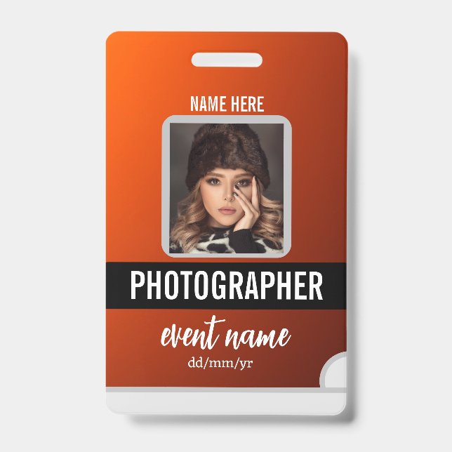 Customize events ID badges (Front)