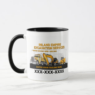 Customize Excavation General Contractor Constructi Mug