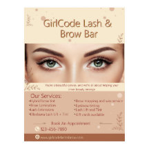 Customize Eyebrow Eyelash Beauty Salon Promotional
