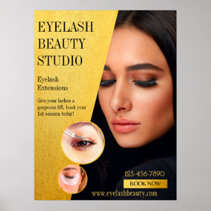 Customize Eyelash Extensions Studio Front Door Poster
