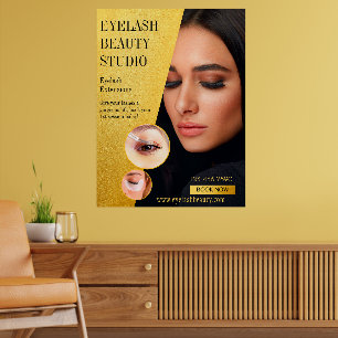 Customize Eyelash Extensions Studio Large Size Poster