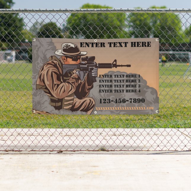 Customize Firearms Tactical Training School  Banner (Insitu)