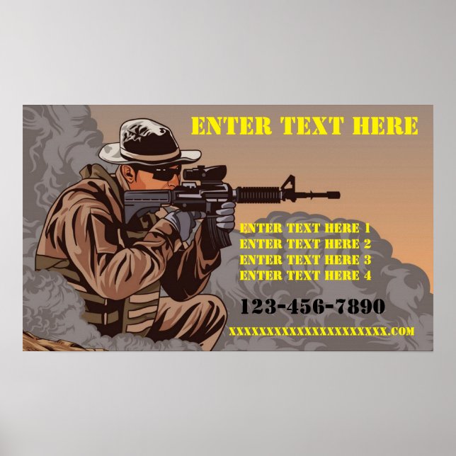 Customize Firearms Tactical Training School  Poster (Front)