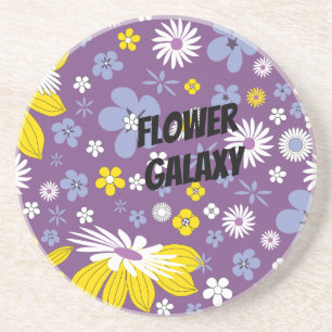 Customize Flower Galaxy Coaster