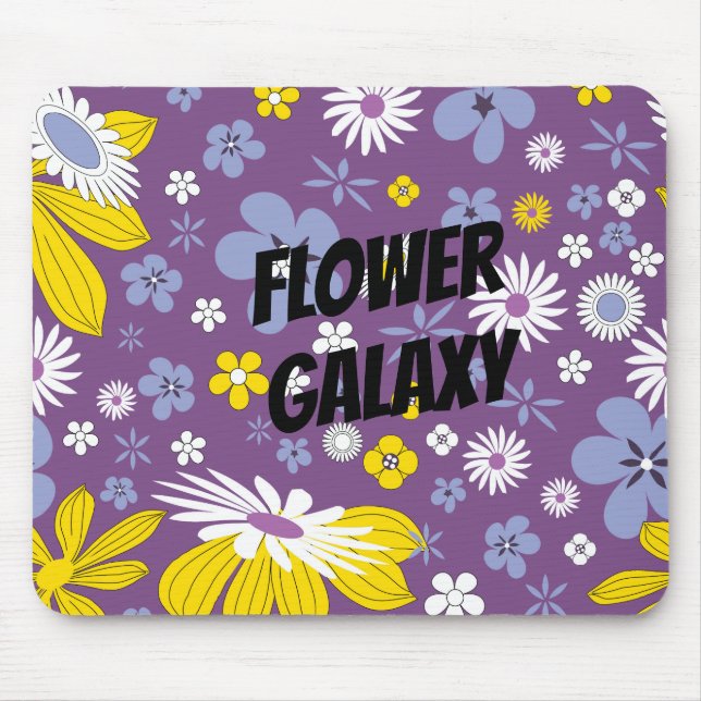 Customize Flower GalaxY Mouse Pad (Front)