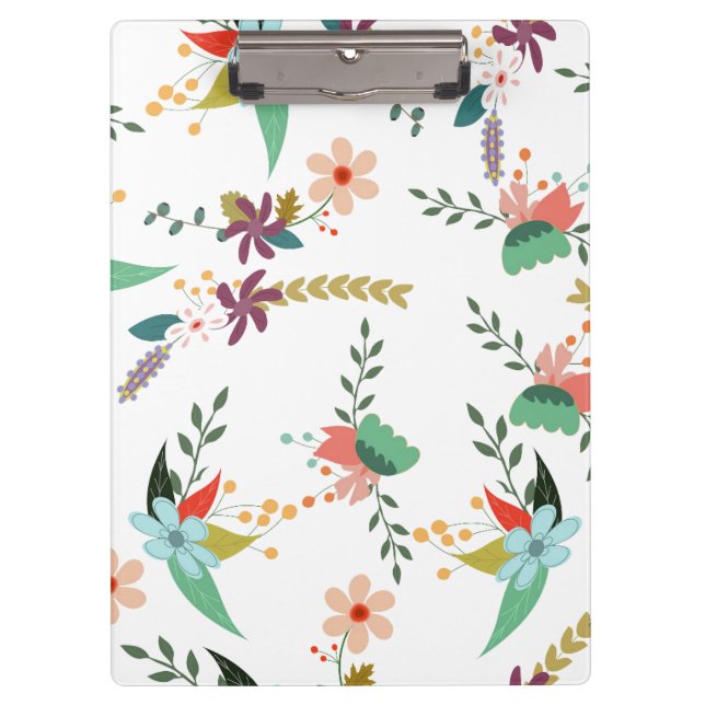 Customize Flower Pattern Clipboard (Front)