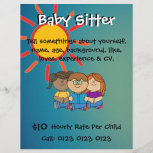 Customize Flyers - Baby Sitter