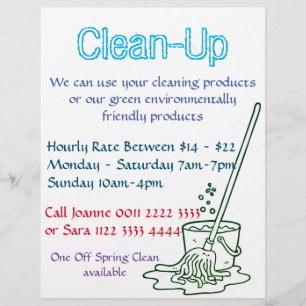 Customize Flyers - Cleaning Service