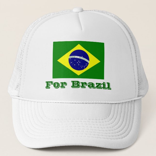 Customize For Brazil Olympic flag hat London 2012 (Front)