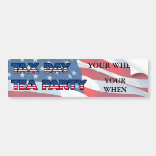 Customize For Your Tea Party Site Bumper Sticker