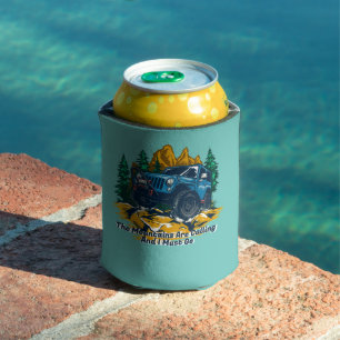 Customize Four Wheel Drive The Mountains Calling Can Cooler