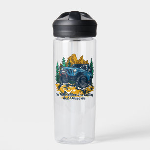 Customize Four Wheel Drive The Mountains Calling Water Bottle