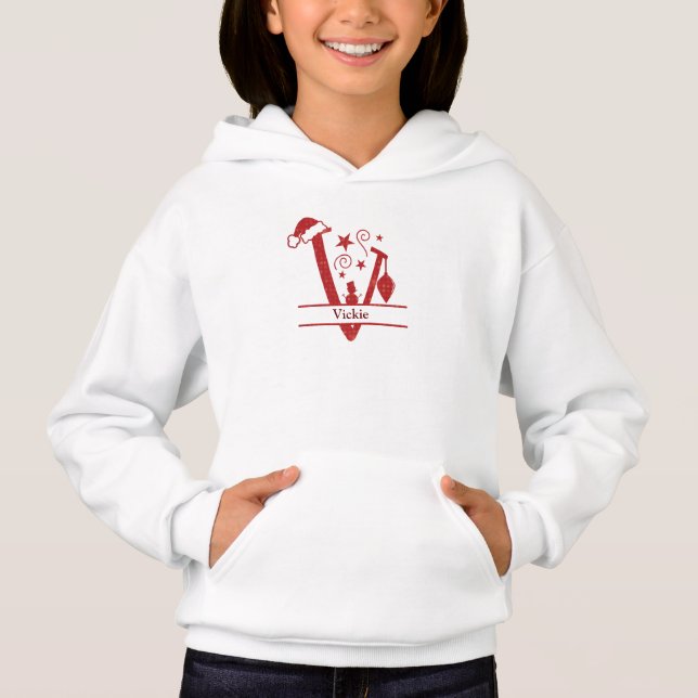Customize Funny V Christmas Alphabet (Front)