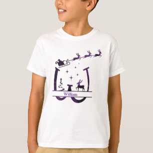 Customize Funny W Christmas Alphabet T-Shirt