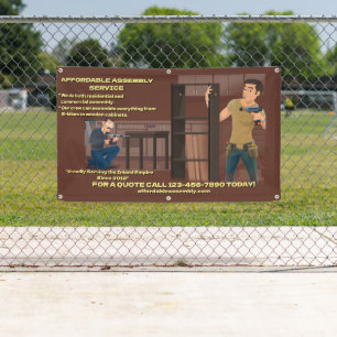 Customize Furniture Equipment Assembly Service Banner