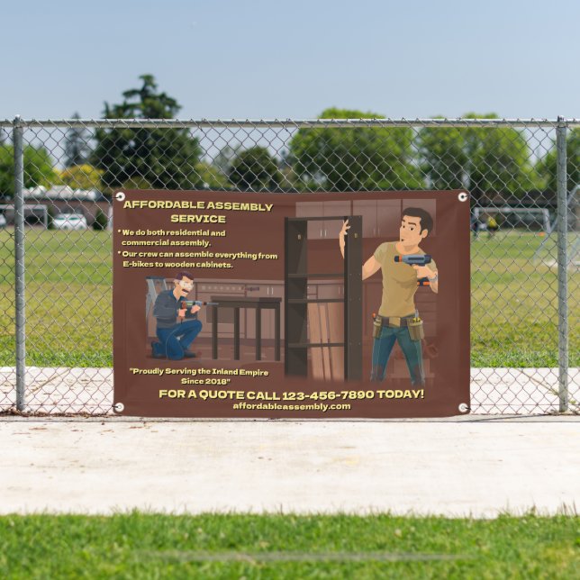 Customize Furniture Equipment Assembly Service Banner (Insitu)