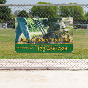 Customize Garden Rototilling Service Business  Banner