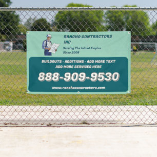 Customize General Contractor Jobsite Advertisement Banner