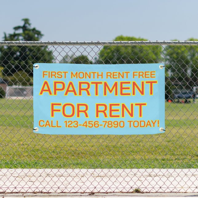 Customize Generic Apartment For Rent Lease Banner (Insitu)