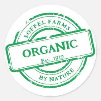 Customize Generic Farm Veggies Eggs Promo Classic Round Sticker