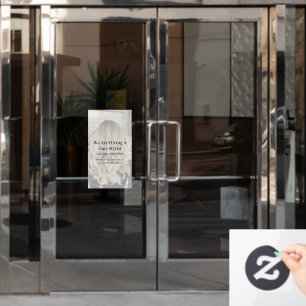 Customize Generic Hair Salon Now Hiring Window Cling