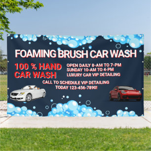 Customize Generic Large Car Wash Business  Banner