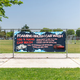 Customize Generic Large Car Wash Business  Banner