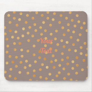 Customize Gold Glitter Mouse Pad