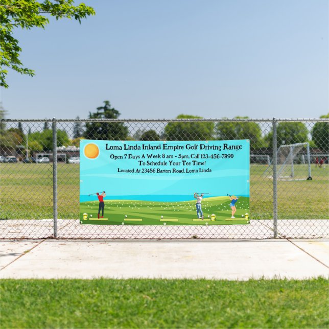Customize Golf Driving Range Business Scenic  Banner (Insitu)