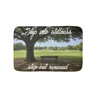 Customize Golf Step Into Stillness Design Bath Mat