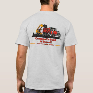 Customize Gravel Truck Skid Steer Contractor T-Shirt