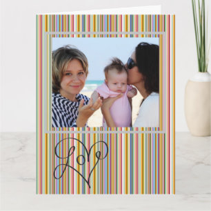 Customize Greeting Card - Love Font Heart