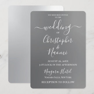 Customize - Grey Fade Invitation