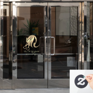 Customize Hair Salon and Spa Business Front  Window Cling
